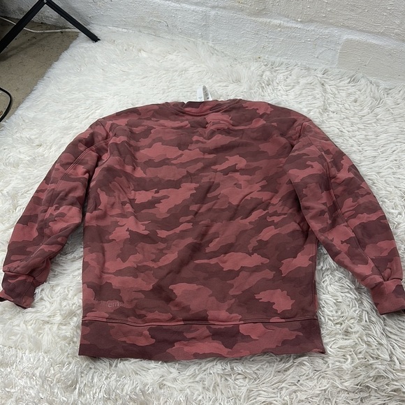 Lululemon Perfectly Oversized Crew Heritage 365 Camo Brier Rose Multi - Picture 5 of 6